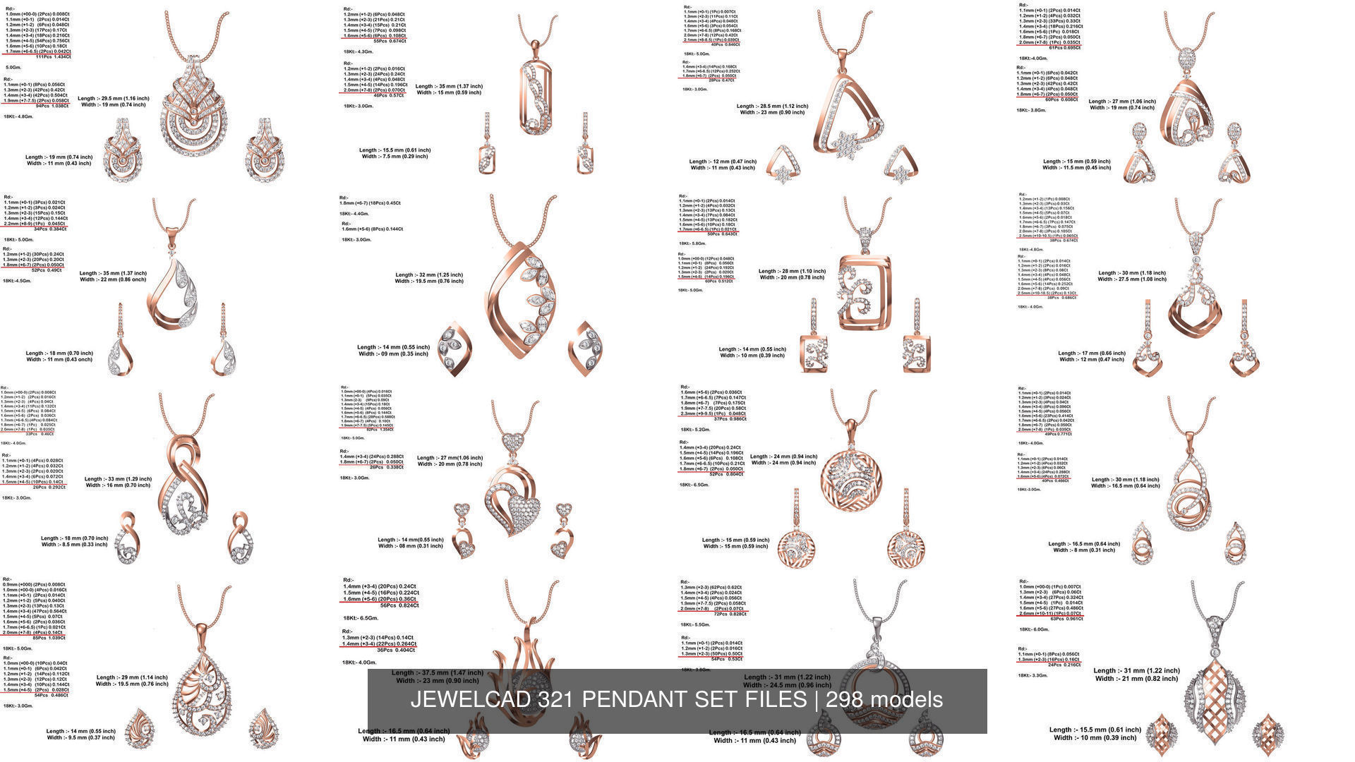 JEWELCAD 334 PENDANT SET FILES 3D Model Collection_47