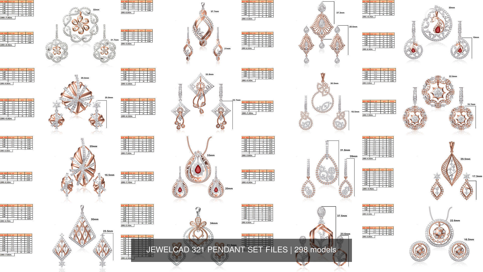 JEWELCAD 334 PENDANT SET FILES 3D Model Collection_20