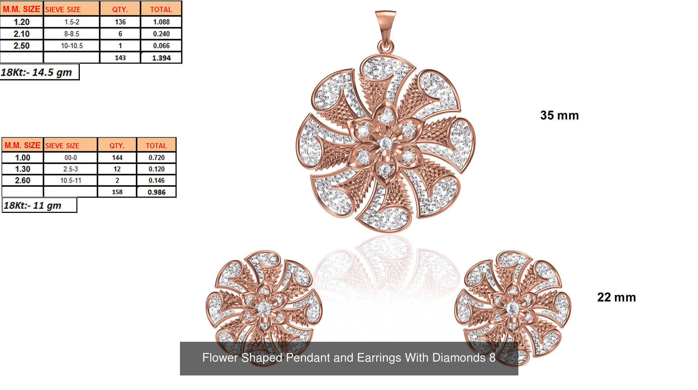 JEWELCAD 334 PENDANT SET FILES 3D Model Collection_136