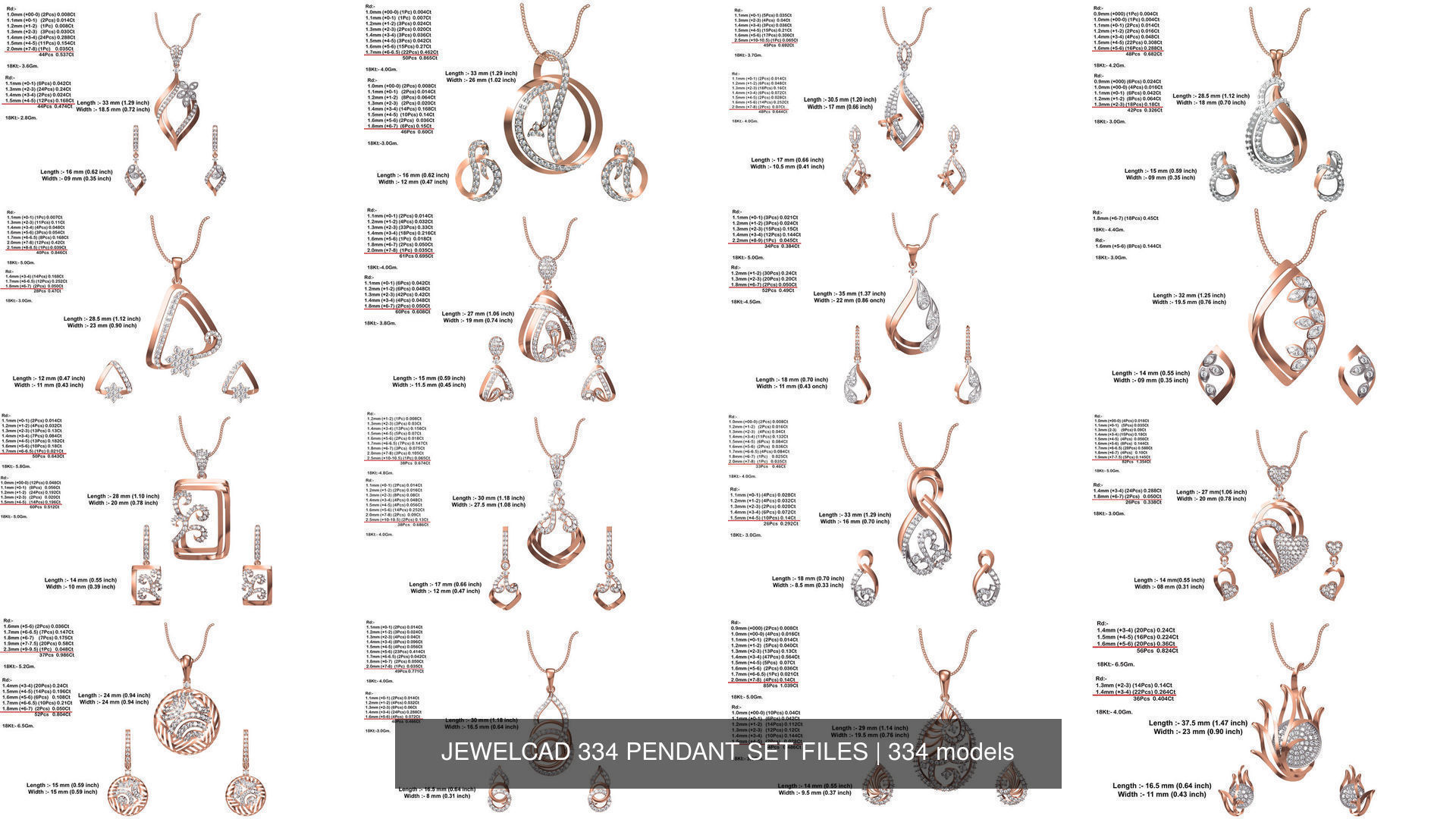JEWELCAD 334 PENDANT SET FILES 3D Model Collection_53