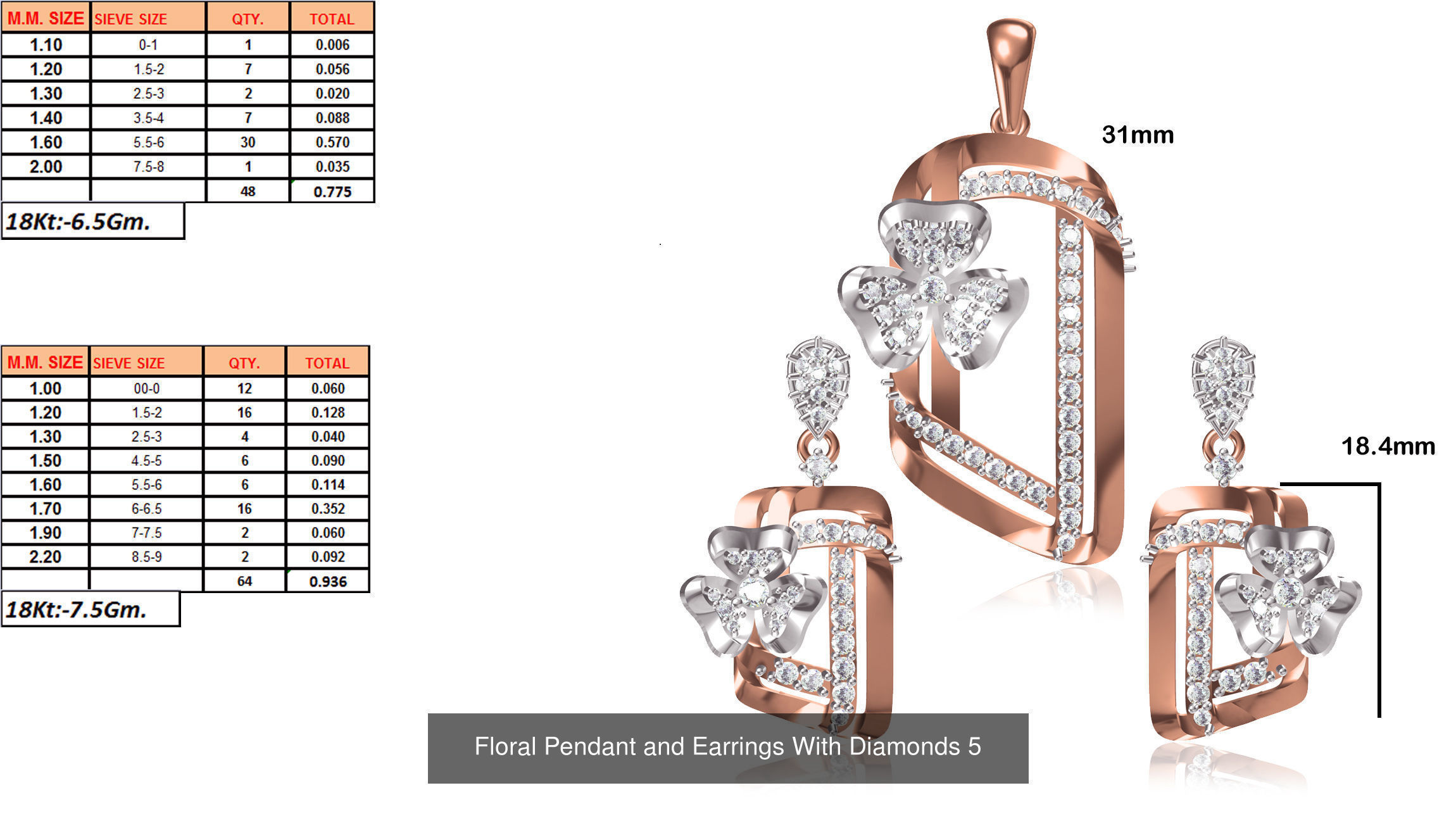 JEWELCAD 334 PENDANT SET FILES 3D Model Collection_98