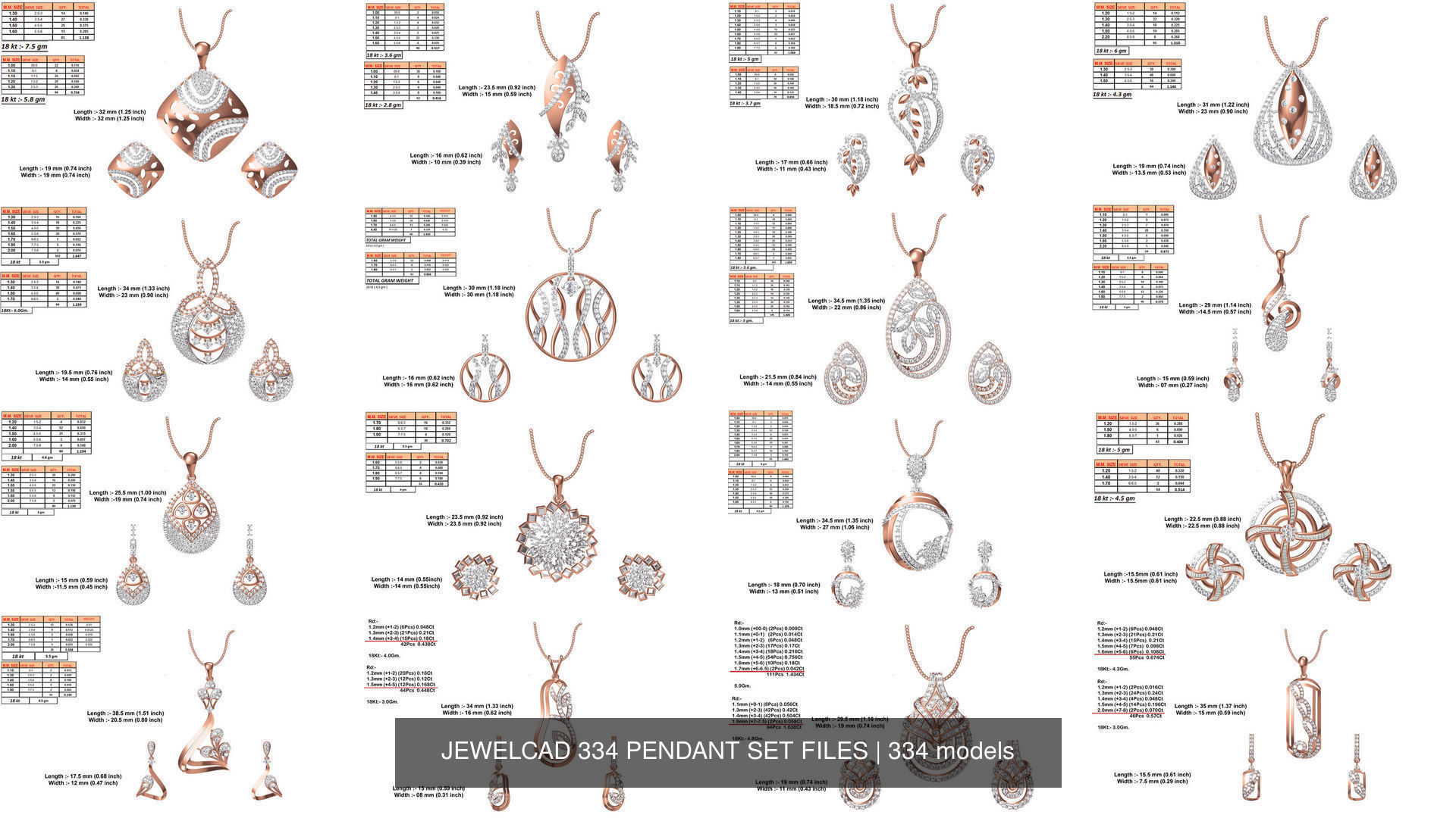 JEWELCAD 334 PENDANT SET FILES 3D Model Collection_50
