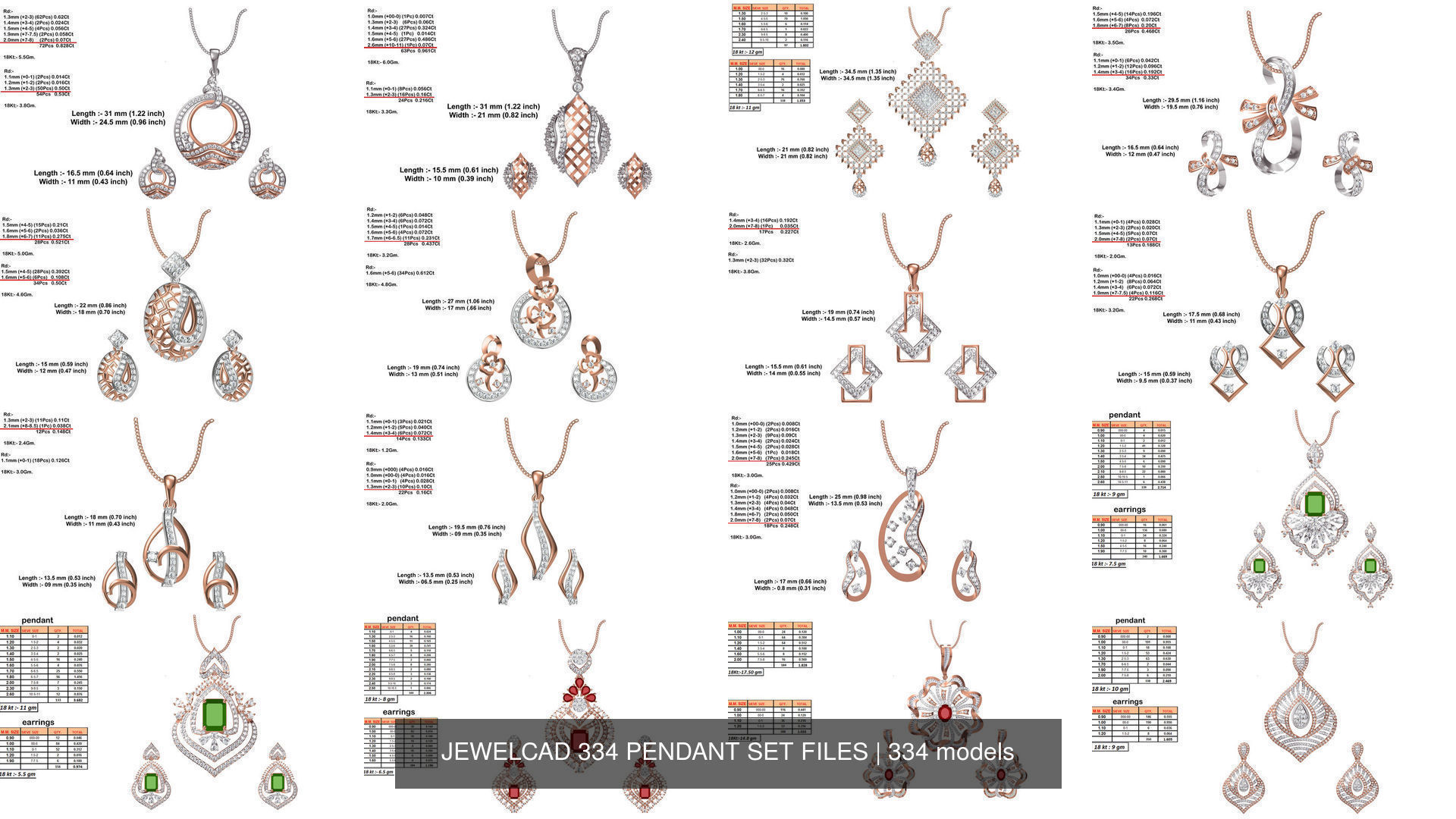 JEWELCAD 334 PENDANT SET FILES 3D Model Collection_56