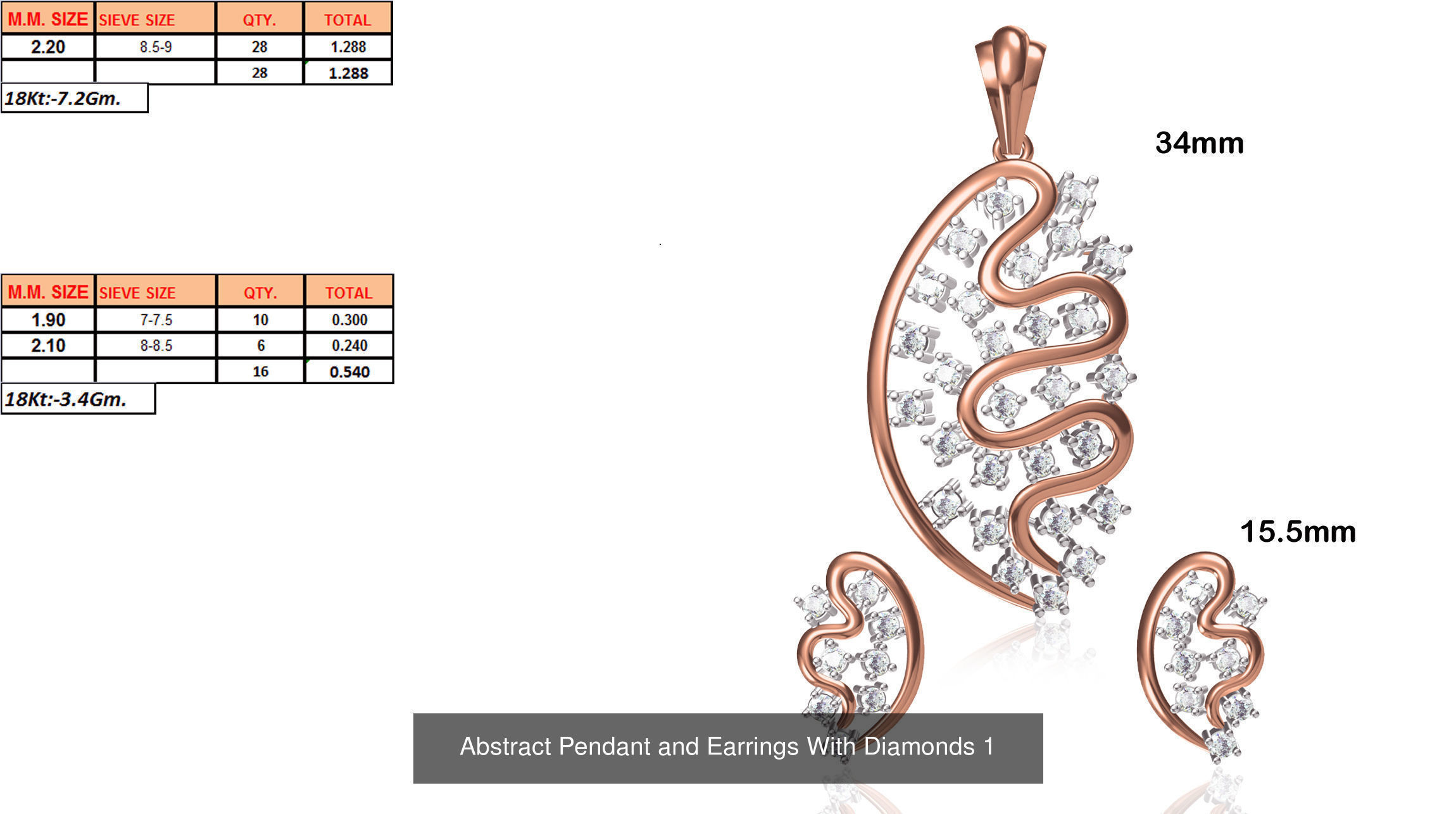 JEWELCAD 334 PENDANT SET FILES 3D Model Collection_153