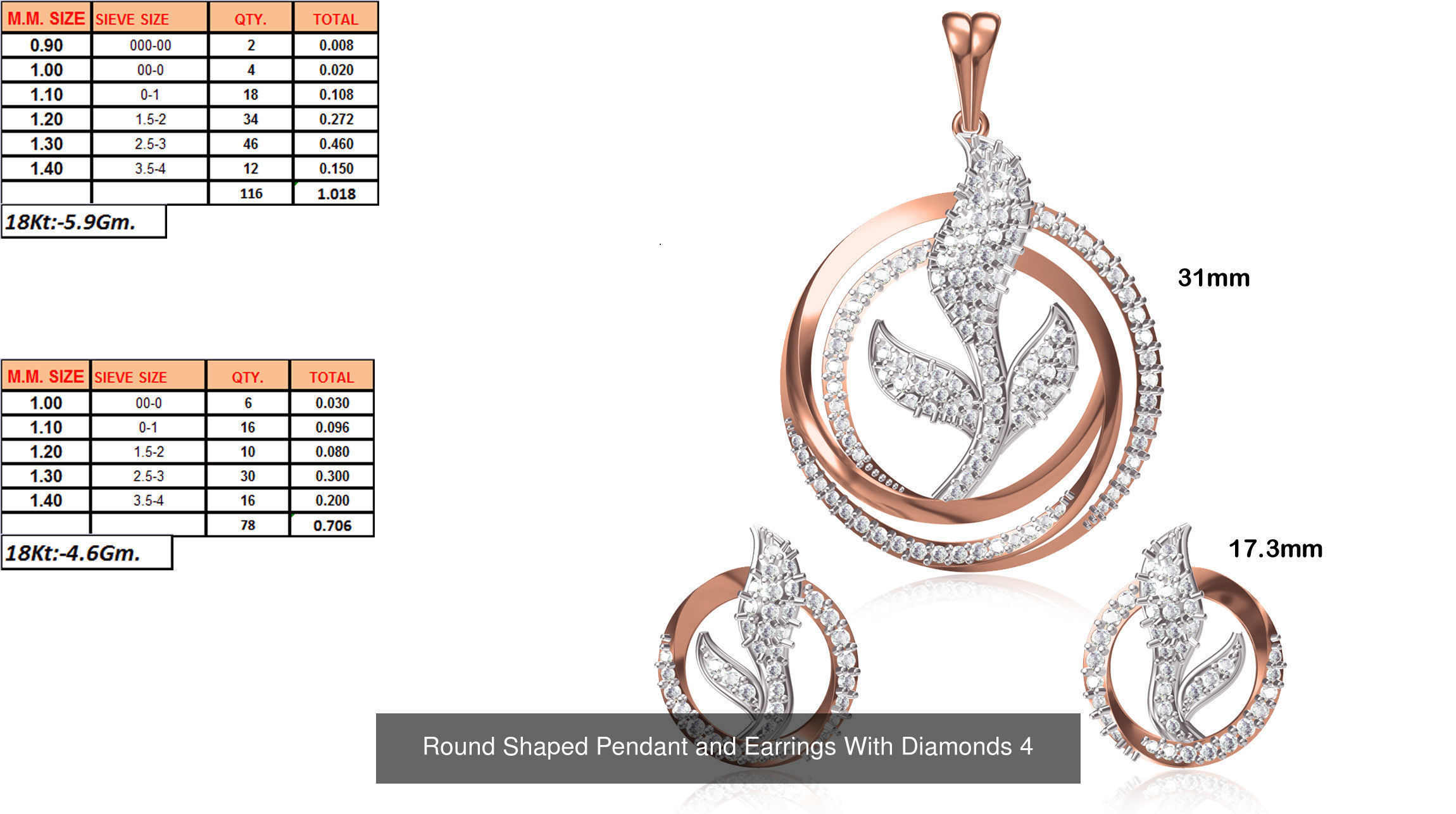 JEWELCAD 334 PENDANT SET FILES 3D Model Collection_112