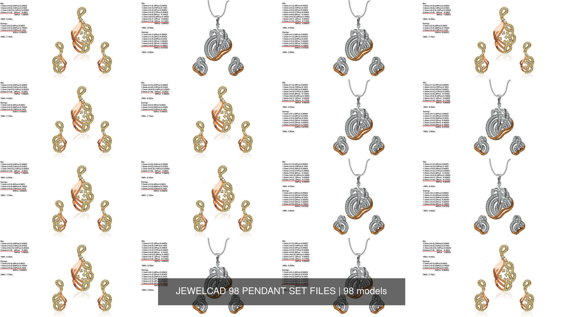 JEWELCAD 334 PENDANT SET FILES 3D Model Collection_57