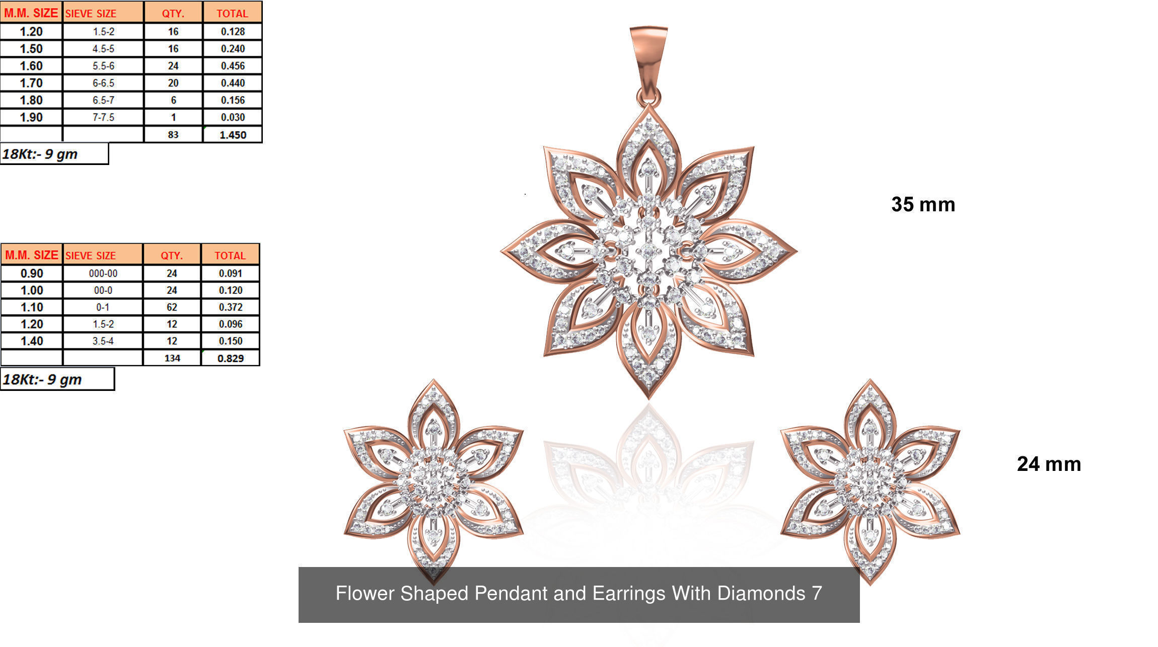 JEWELCAD 334 PENDANT SET FILES 3D Model Collection_134