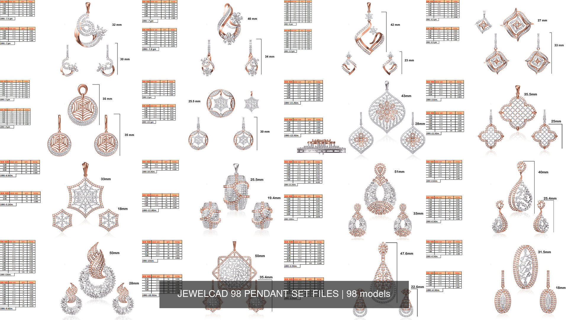 JEWELCAD 334 PENDANT SET FILES 3D Model Collection_46