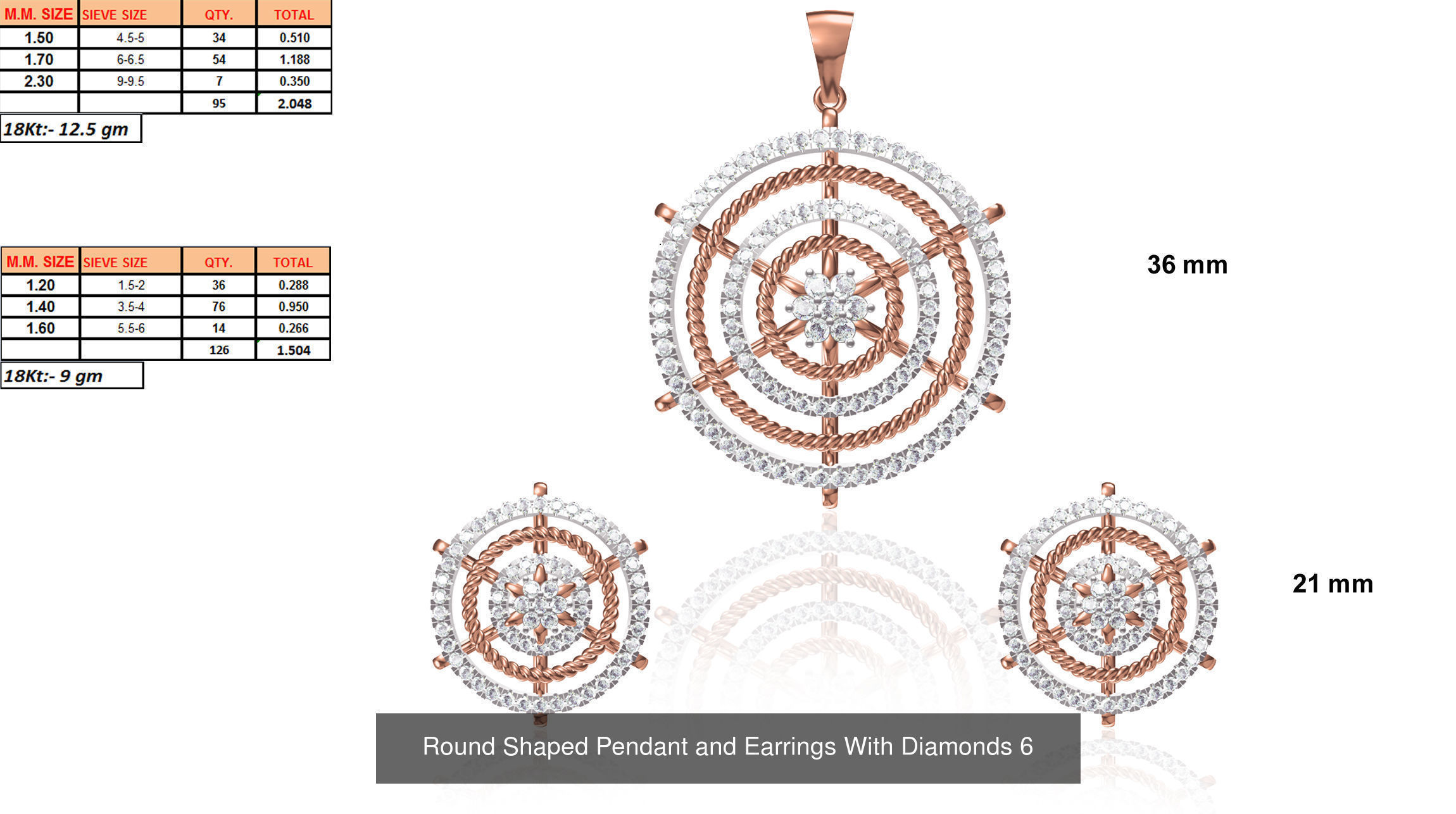 JEWELCAD 334 PENDANT SET FILES 3D Model Collection_130