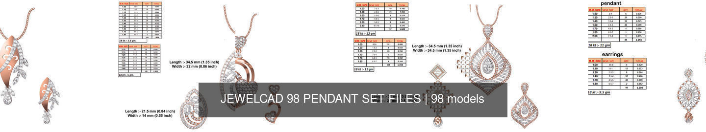 JEWELCAD 334 PENDANT SET FILES 3D Model Collection_65
