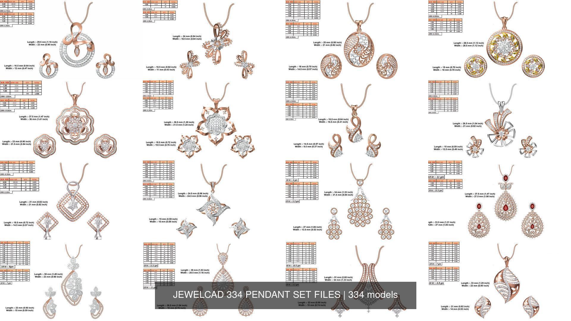 JEWELCAD 334 PENDANT SET FILES 3D Model Collection_48