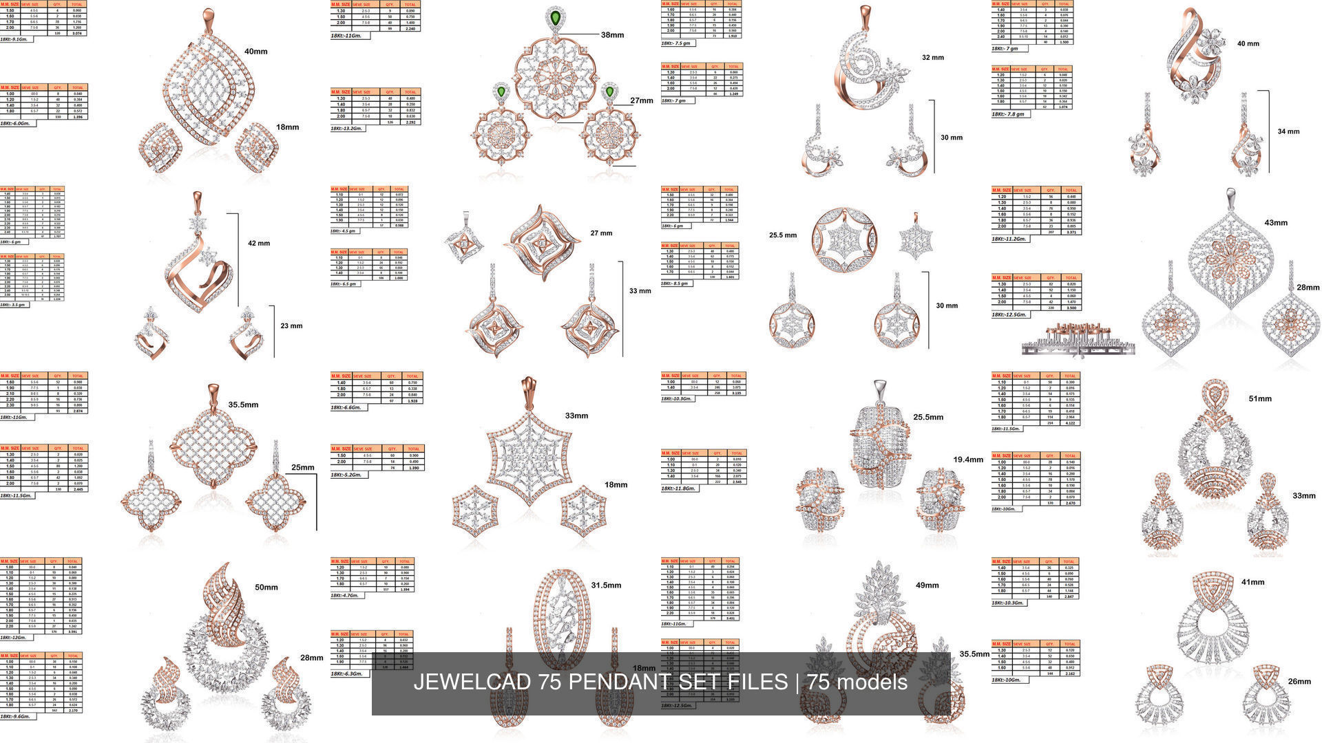 JEWELCAD 334 PENDANT SET FILES 3D Model Collection_32