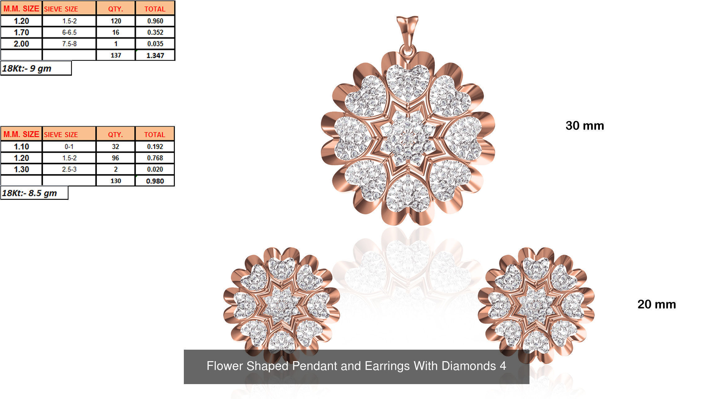 JEWELCAD 334 PENDANT SET FILES 3D Model Collection_126