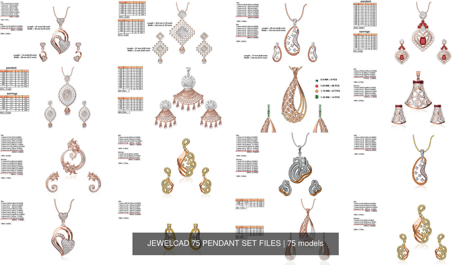 JEWELCAD 334 PENDANT SET FILES 3D Model Collection_51