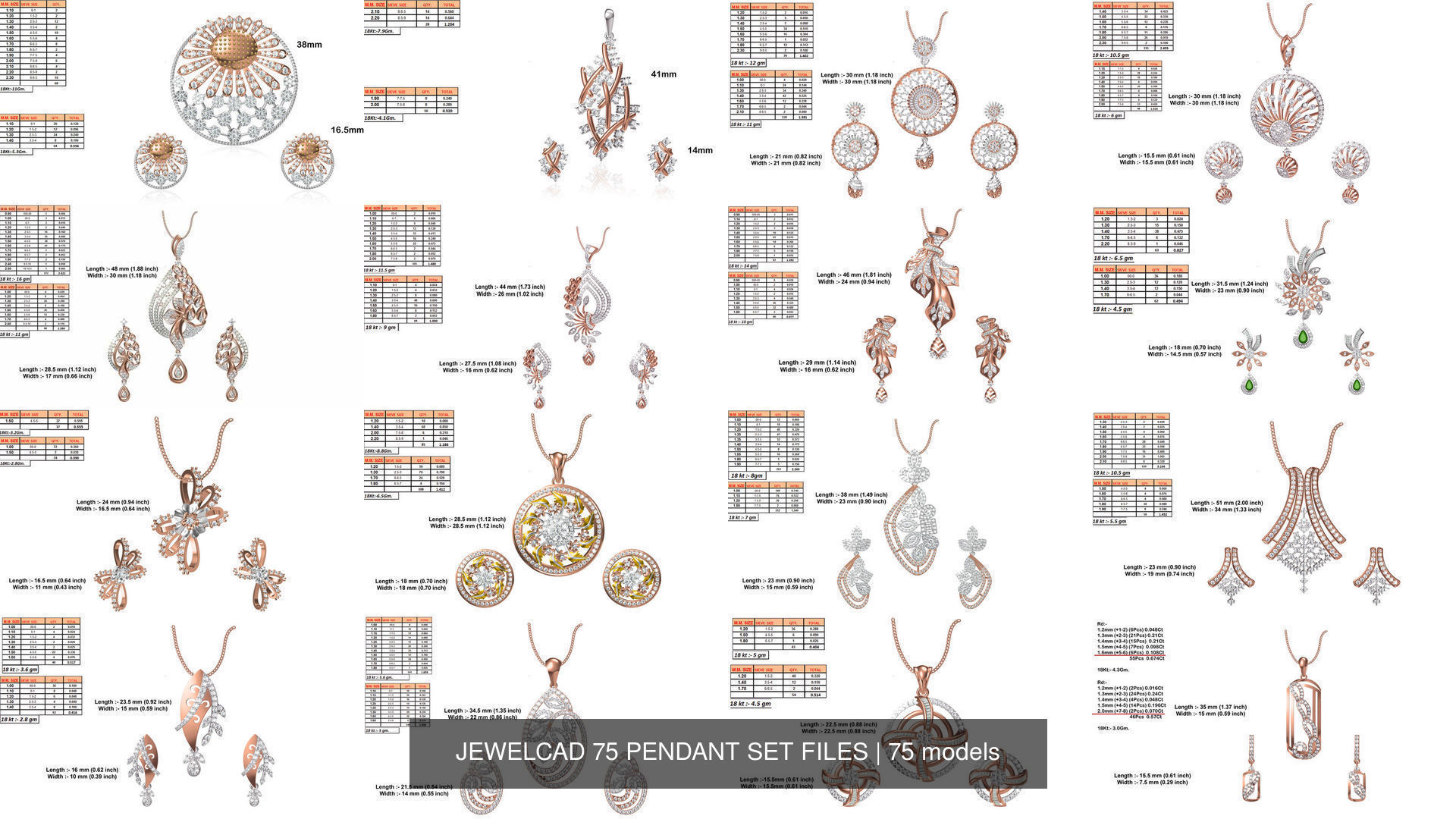 JEWELCAD 334 PENDANT SET FILES 3D Model Collection_43