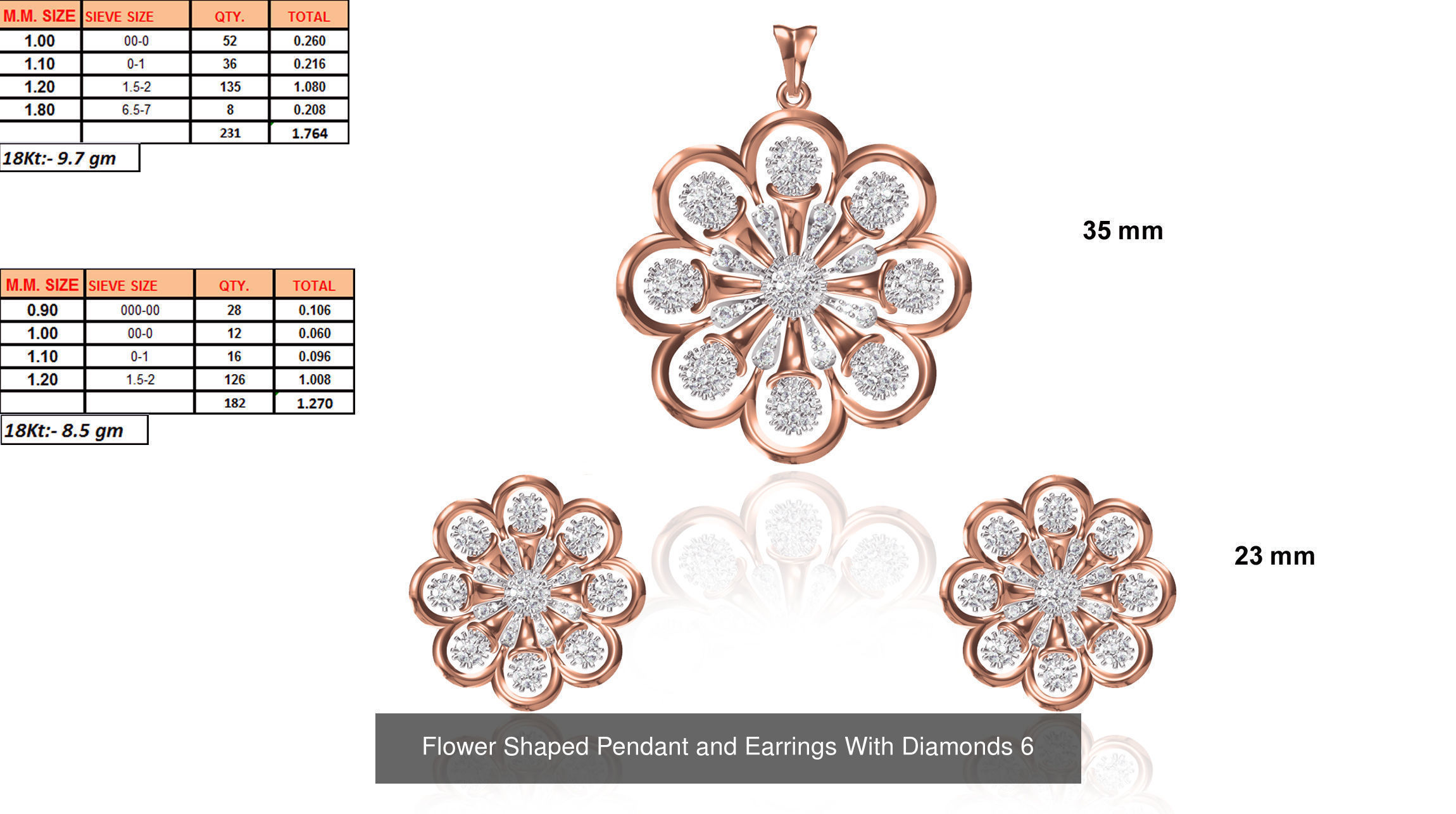 JEWELCAD 334 PENDANT SET FILES 3D Model Collection_132