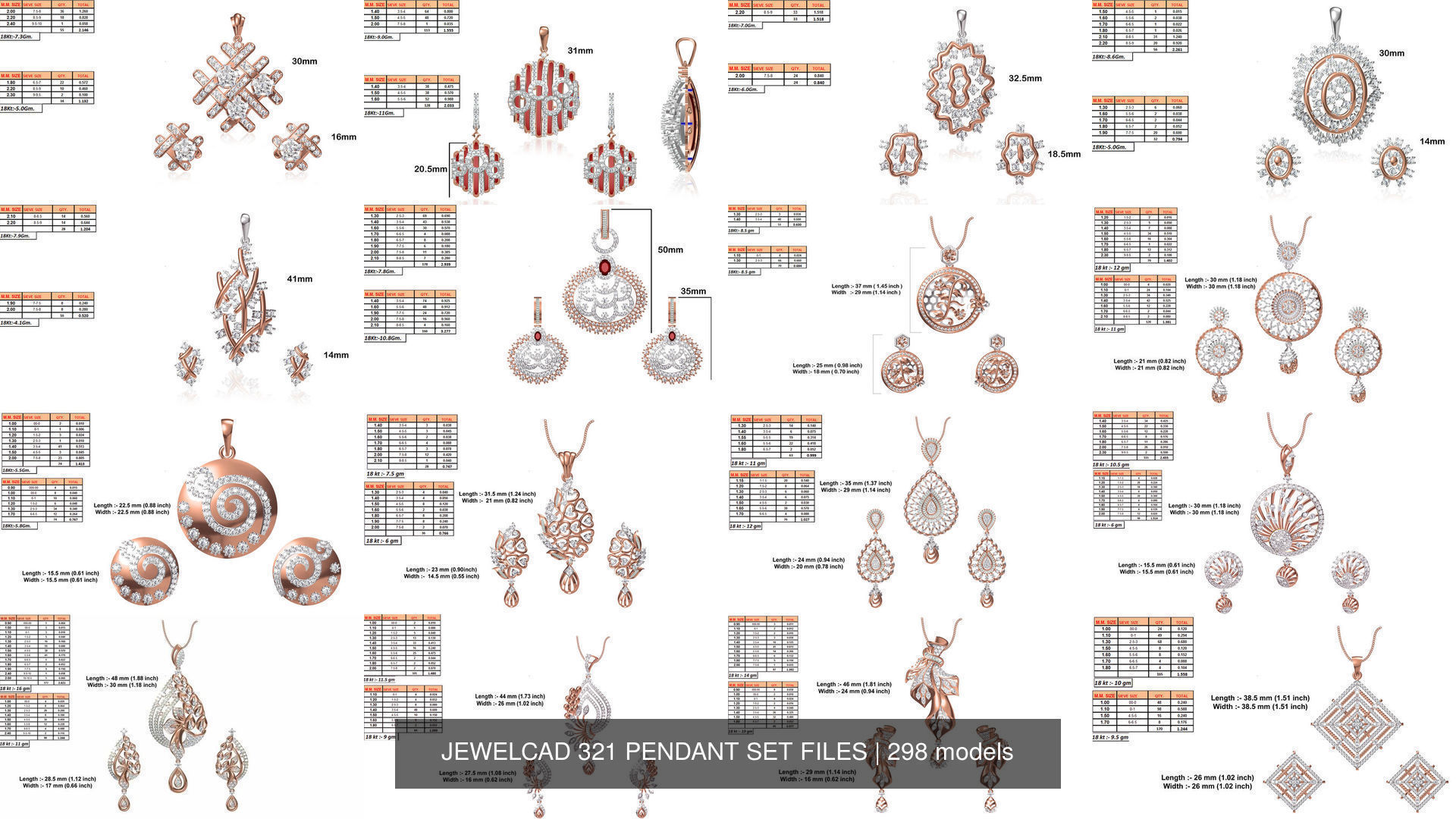 JEWELCAD 334 PENDANT SET FILES 3D Model Collection_41