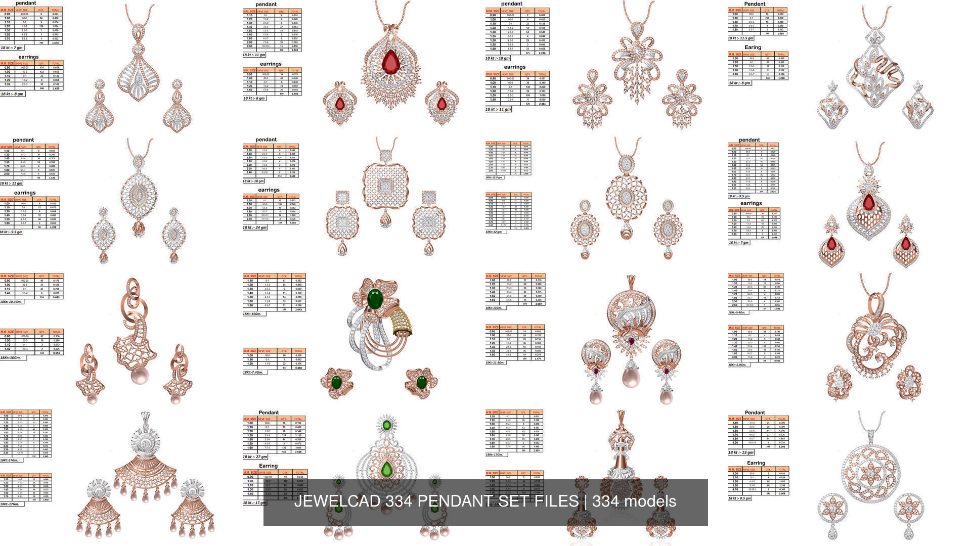JEWELCAD 334 PENDANT SET FILES 3D Model Collection_59