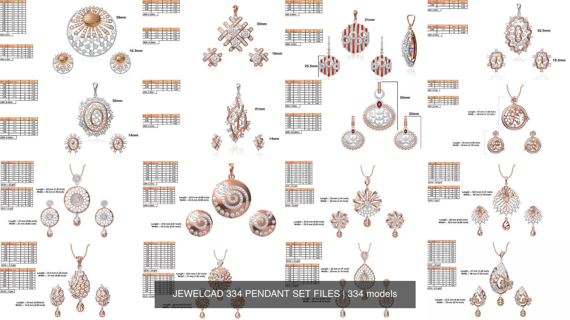 JEWELCAD 334 PENDANT SET FILES 3D Model Collection_42