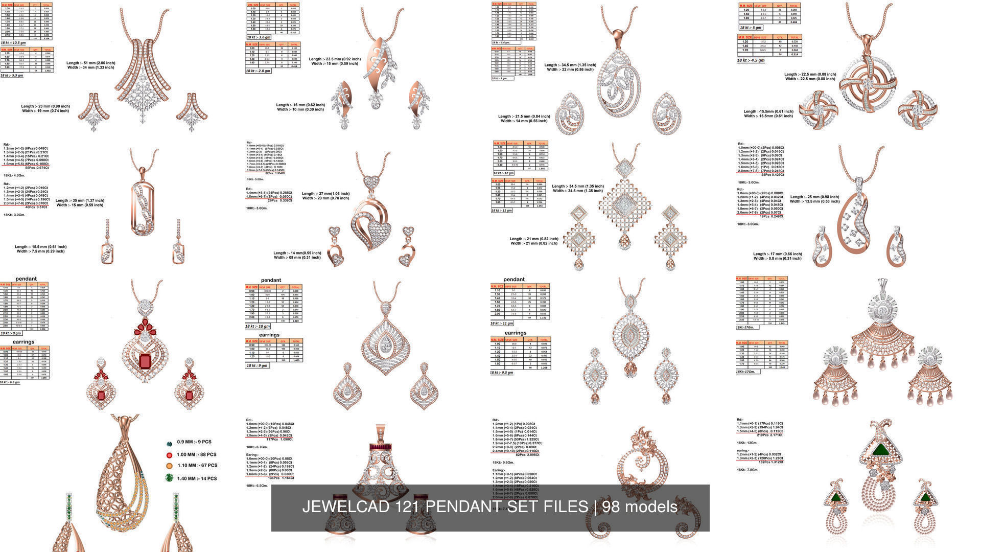 JEWELCAD 334 PENDANT SET FILES 3D Model Collection_19