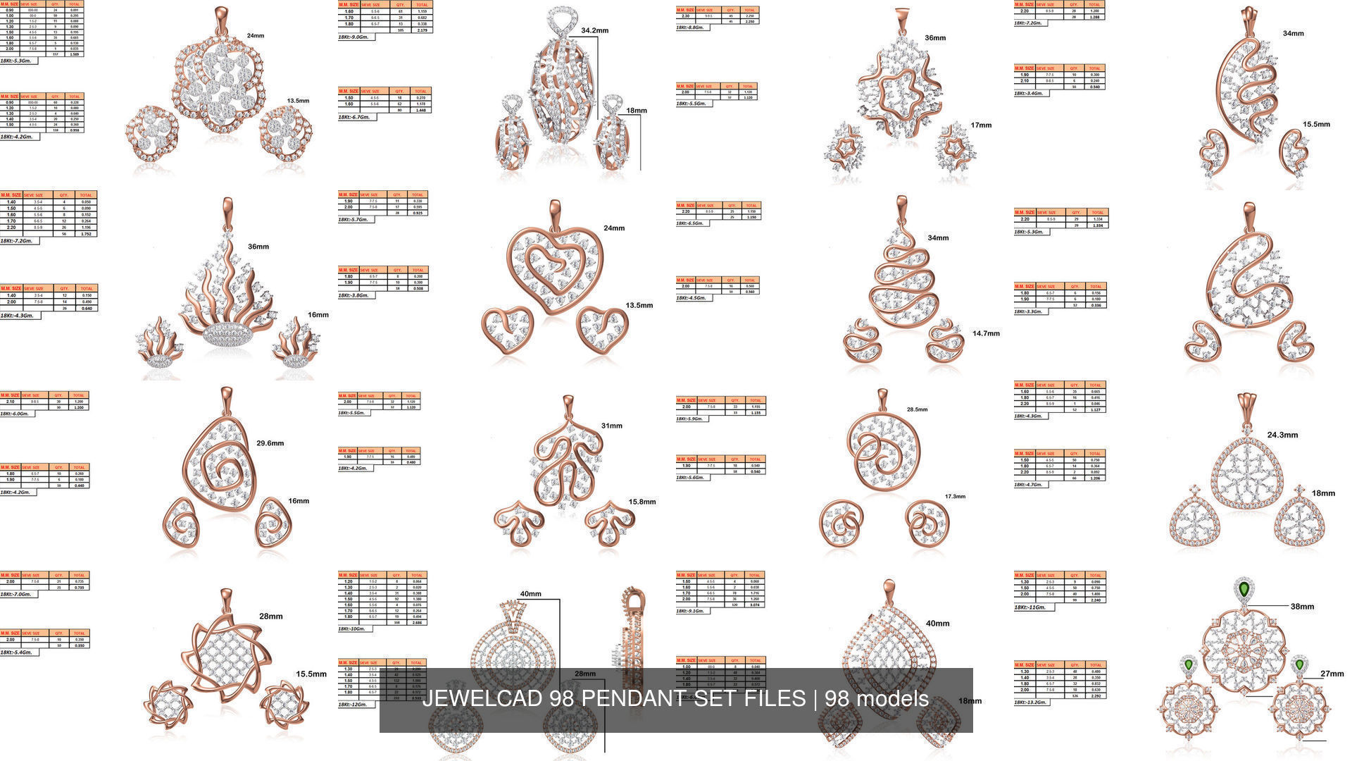 JEWELCAD 334 PENDANT SET FILES 3D Model Collection_18