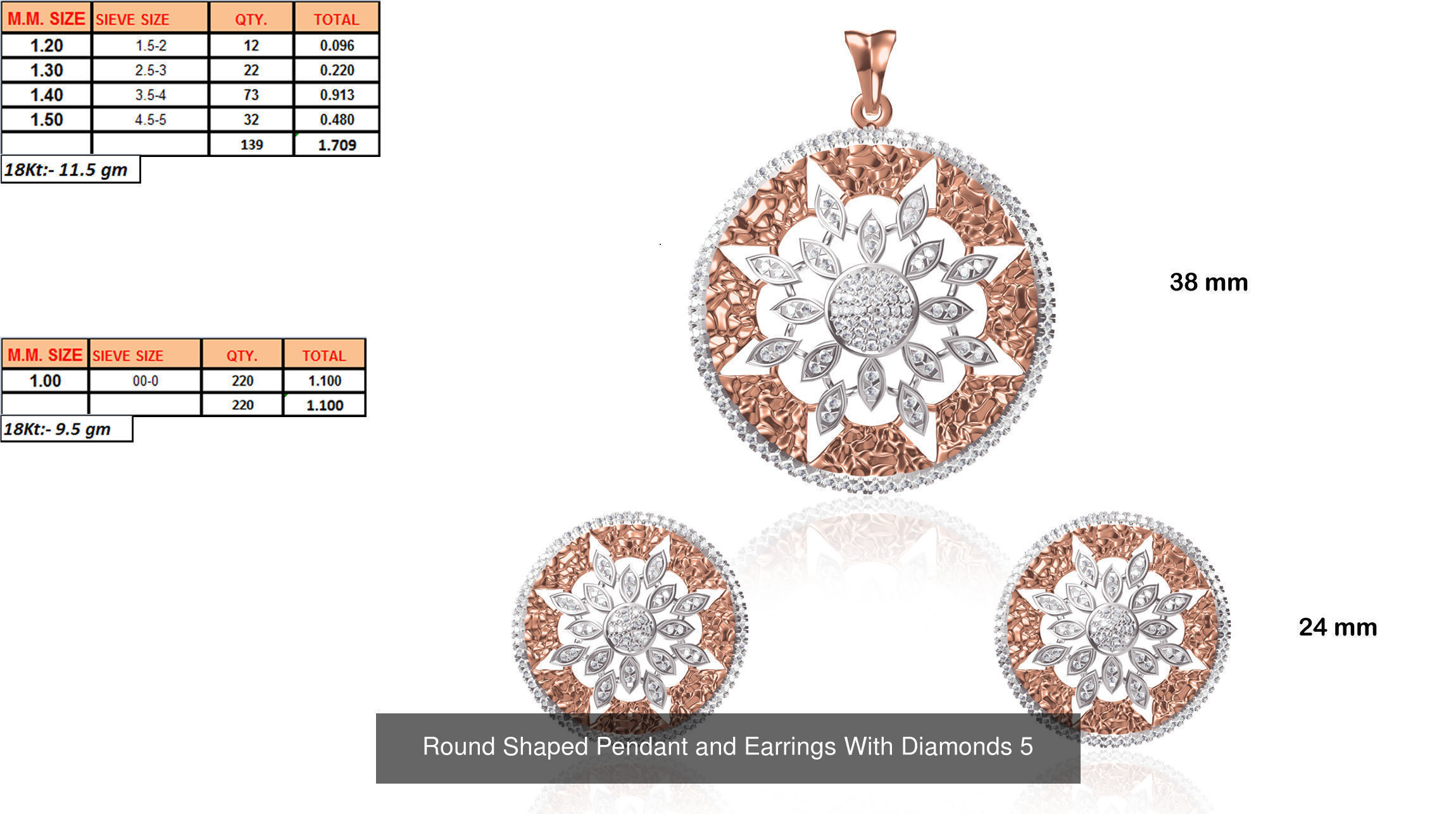 JEWELCAD 334 PENDANT SET FILES 3D Model Collection_122