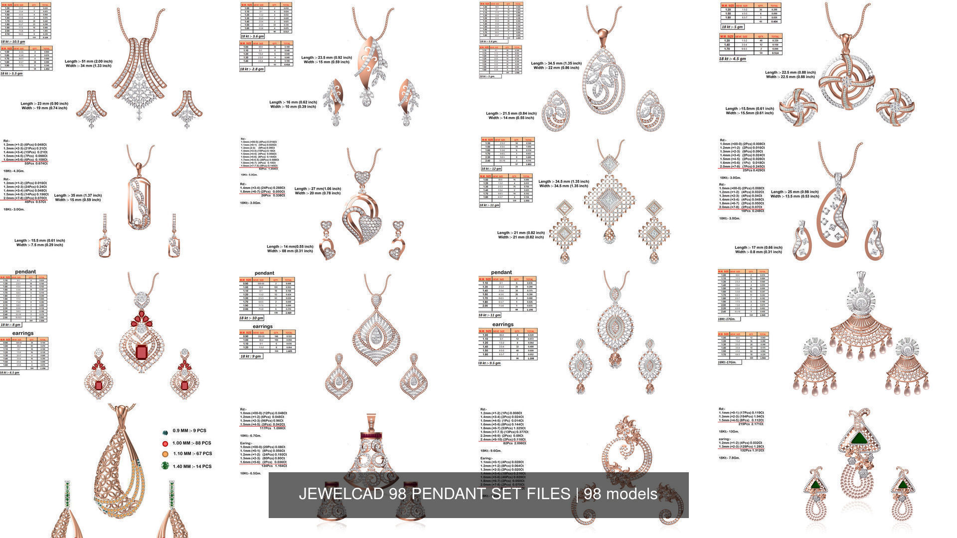 JEWELCAD 334 PENDANT SET FILES 3D Model Collection_60