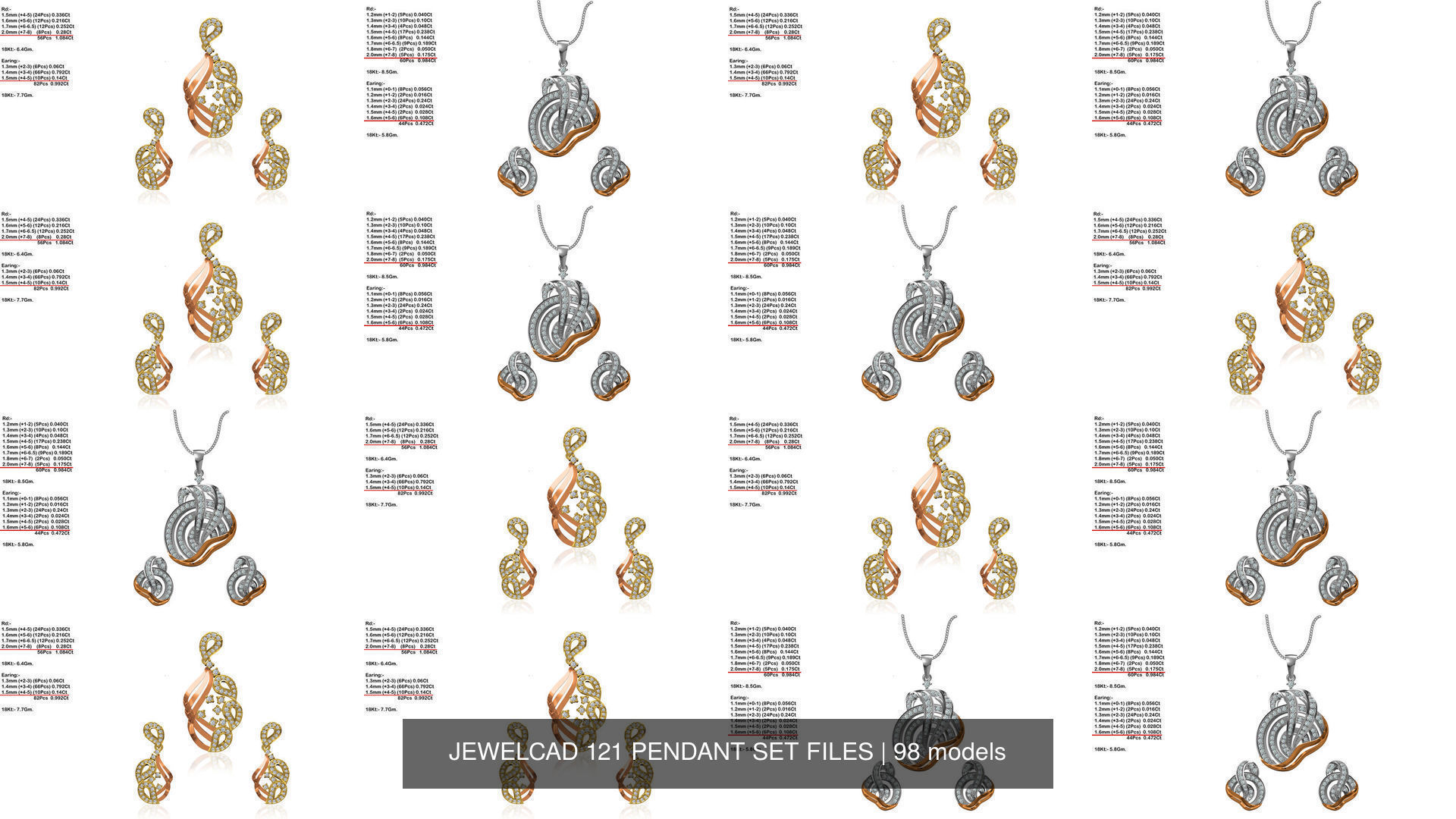 JEWELCAD 334 PENDANT SET FILES 3D Model Collection_23