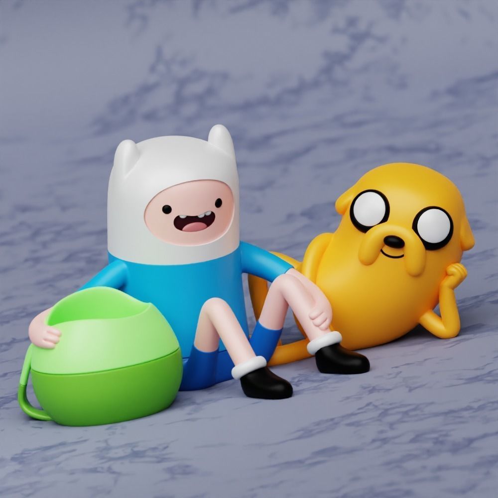Jake the Dog Miniature 2 models 3D print model_7
