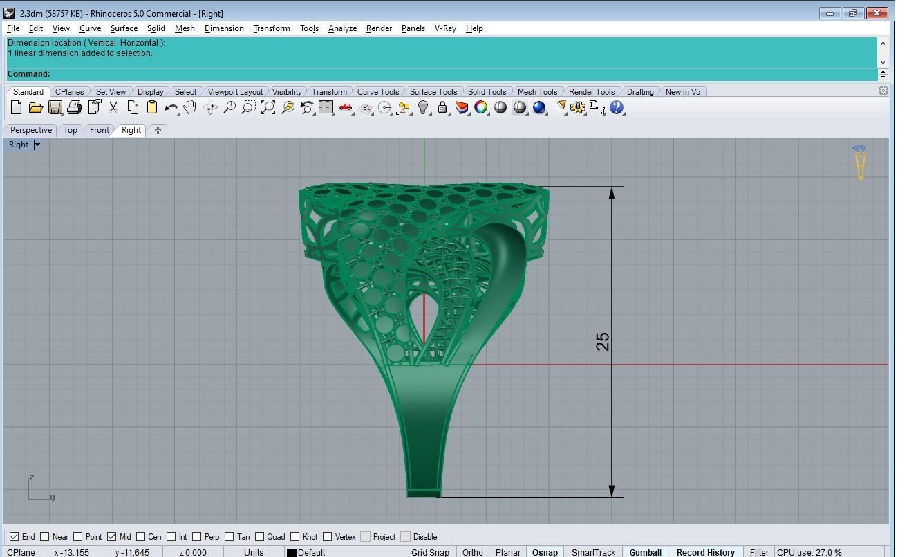 Carving ring 3D print model_5