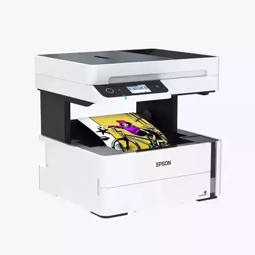 Epson EcoTank M3180 printer Low-poly 3D model