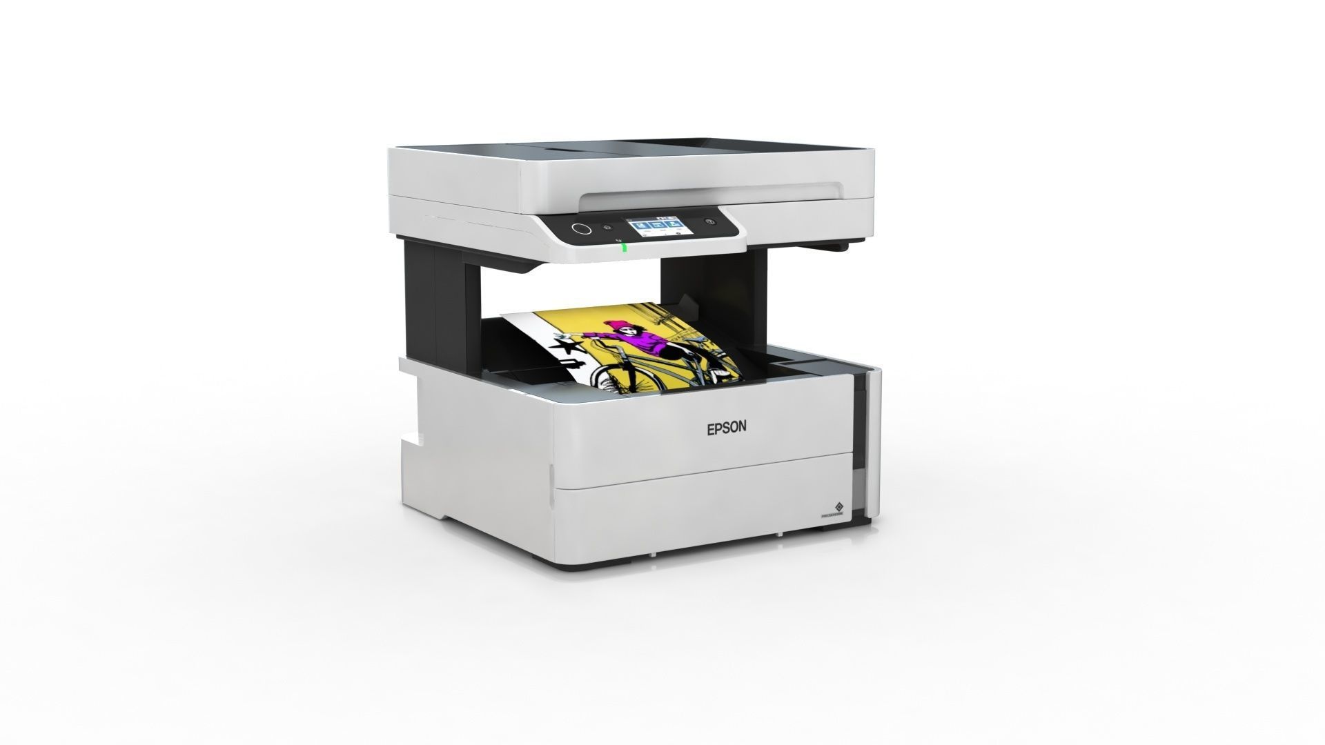 Epson EcoTank M3180 printer Low-poly 3D model_2