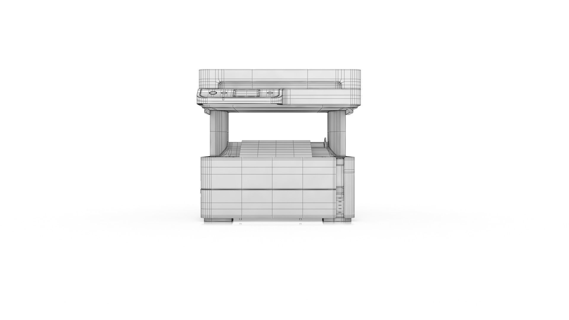 Epson EcoTank M3180 printer Low-poly 3D model_9
