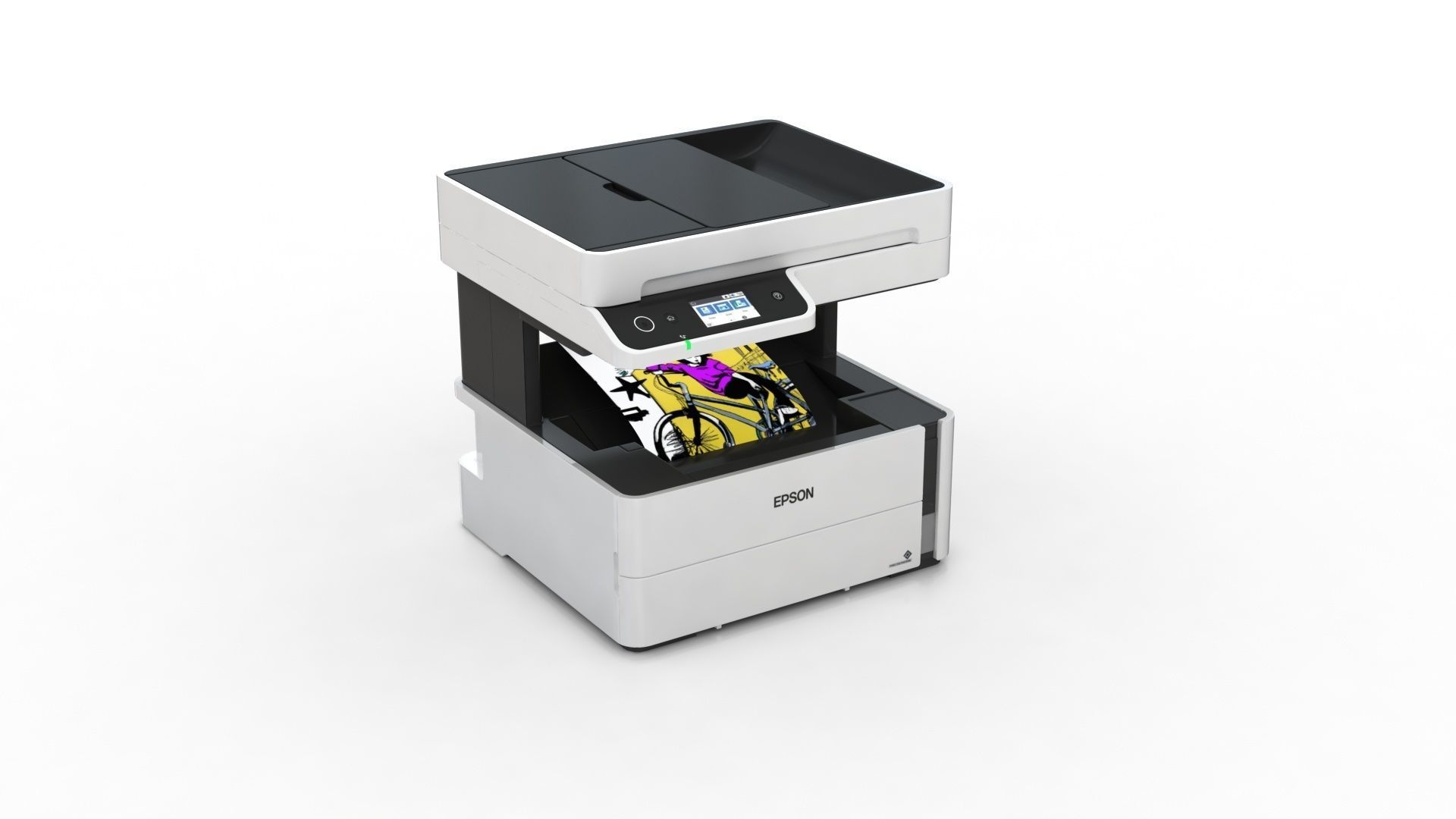 Epson EcoTank M3180 printer Low-poly 3D model_1