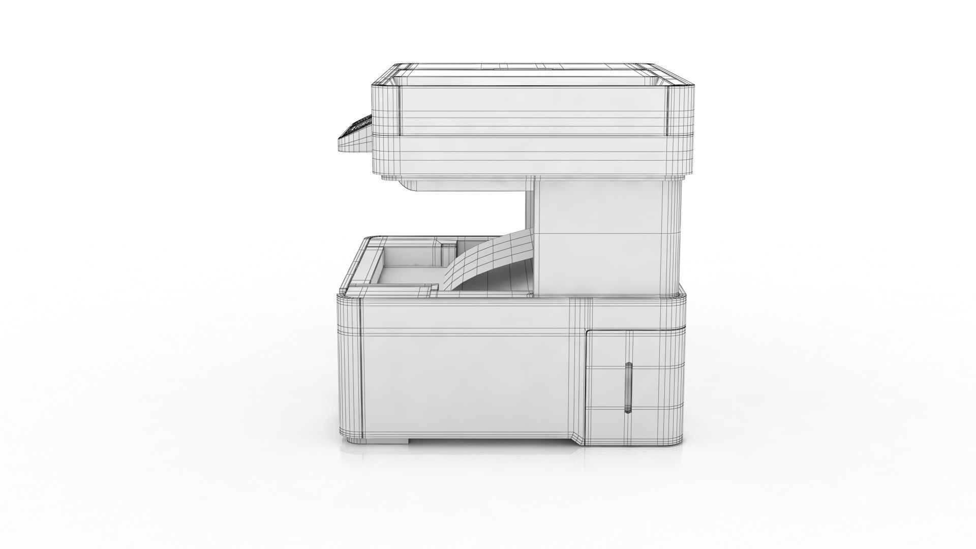 Epson EcoTank M3180 printer Low-poly 3D model_11