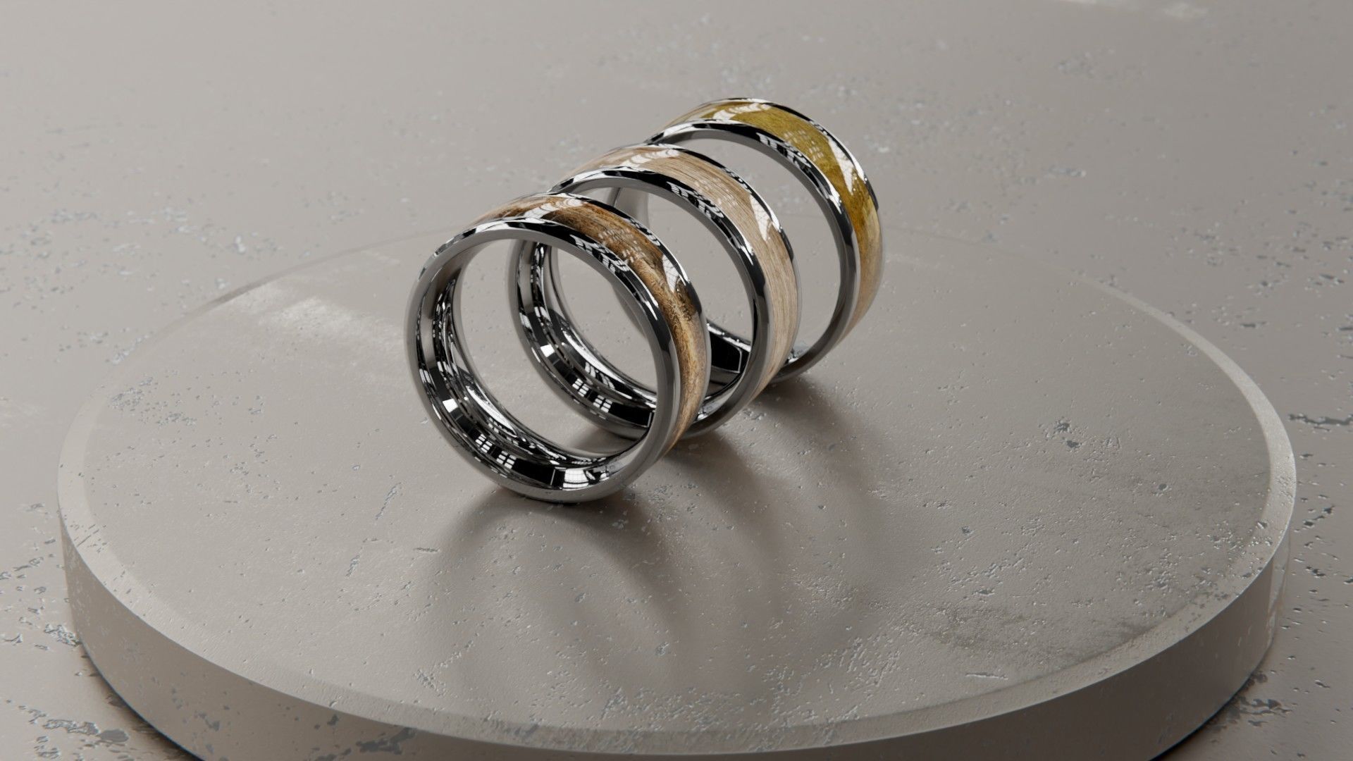 3D model Rings Worn Woods VR / AR / low-poly | CGTrader