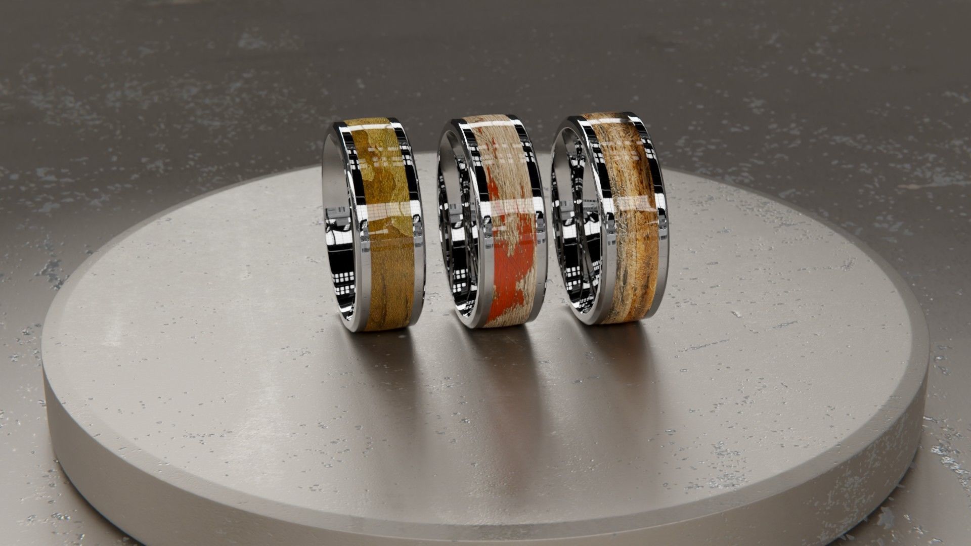 3D model Rings Worn Woods VR / AR / low-poly | CGTrader