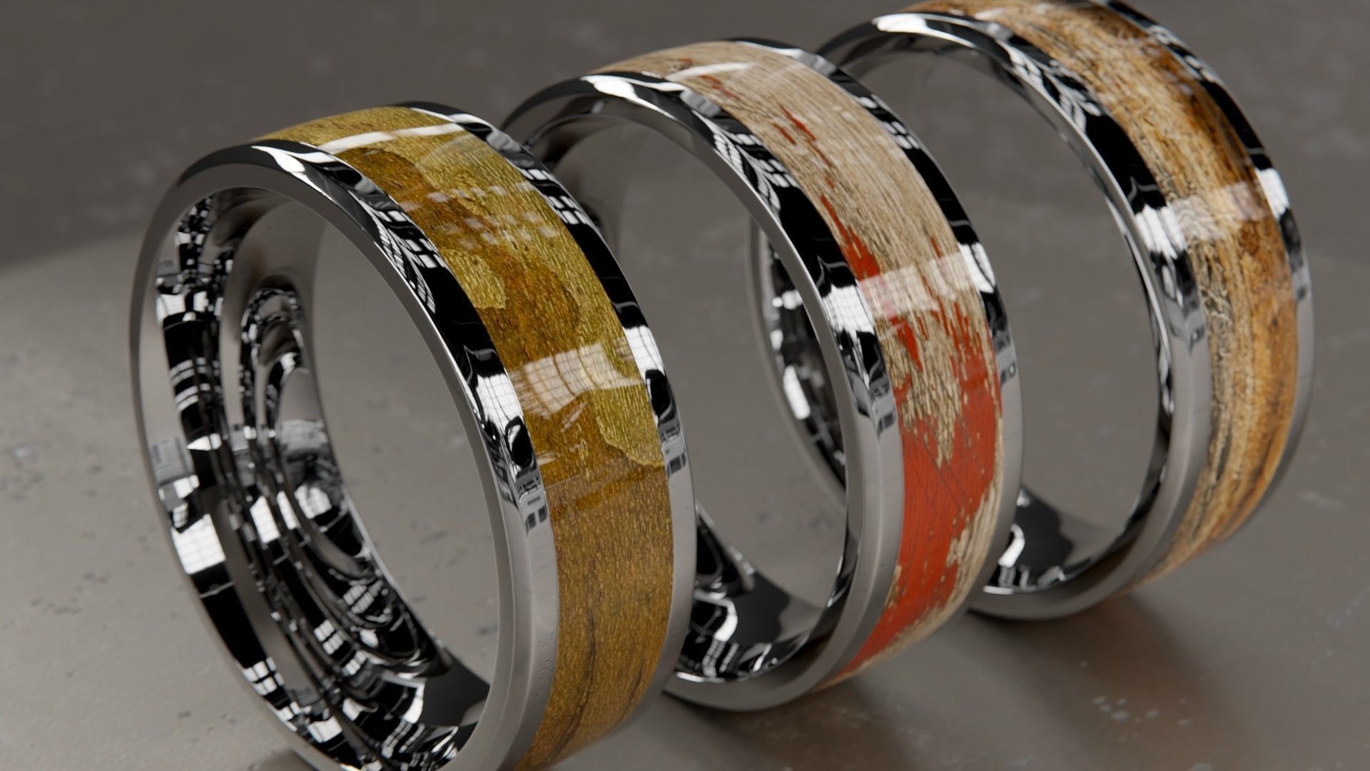 3D model Rings Worn Woods VR / AR / low-poly | CGTrader