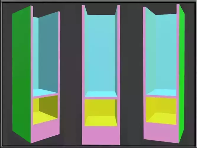 DISPLAY 03 Low-poly 3D model