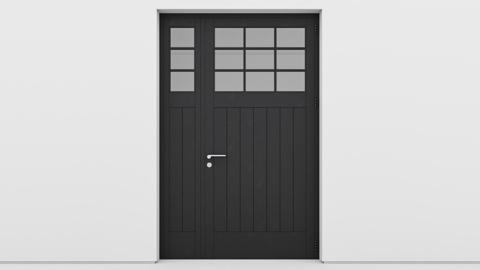 Aluminium door 161 3D model_1