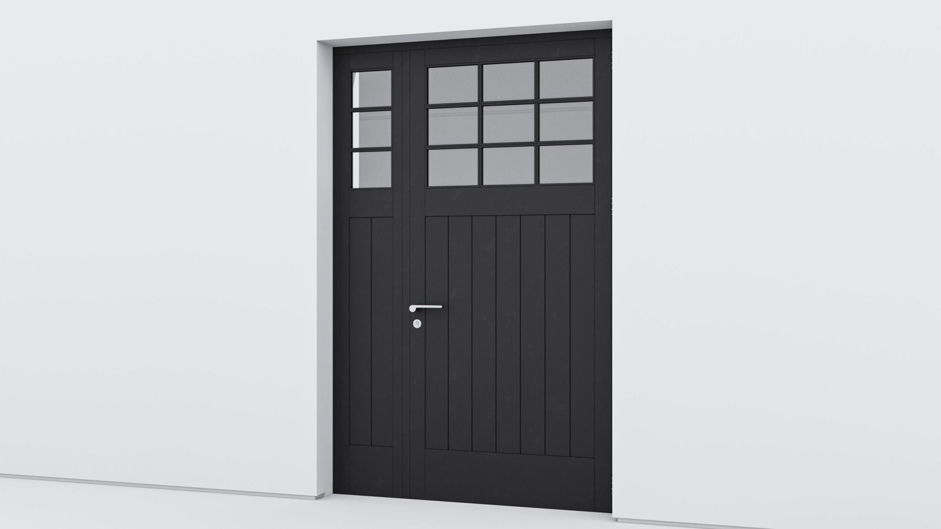 Aluminium door 161 3D model_2