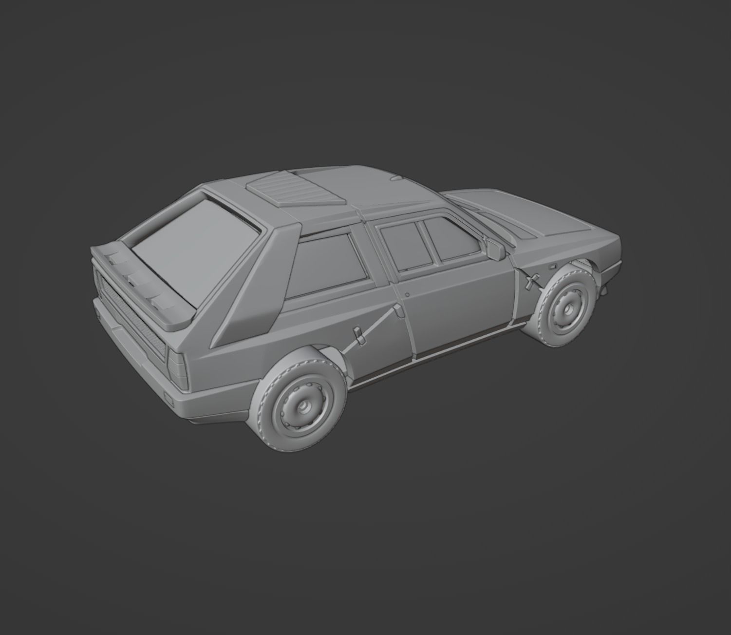 HOT WHEELS STYLED Lancia Delta S4 Stradale   DIECAST 3D print model_5