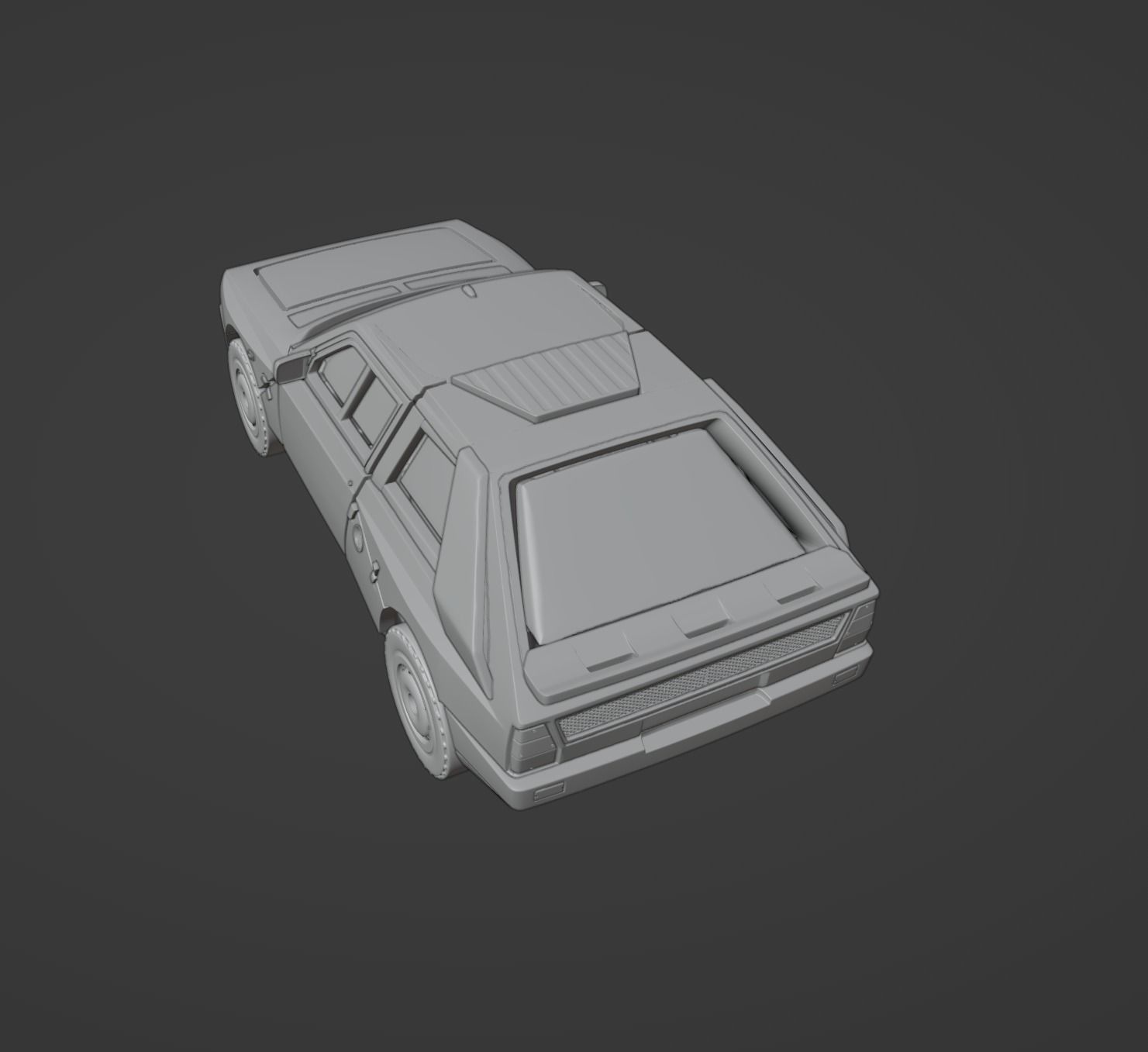 HOT WHEELS STYLED Lancia Delta S4 Stradale   DIECAST 3D print model_4