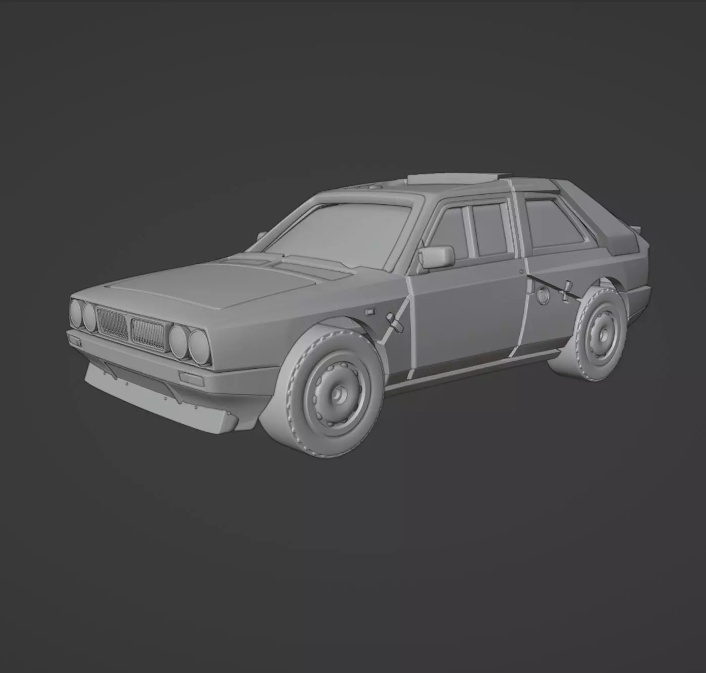 HOT WHEELS STYLED Lancia Delta S4 Stradale   DIECAST 3D print model_0