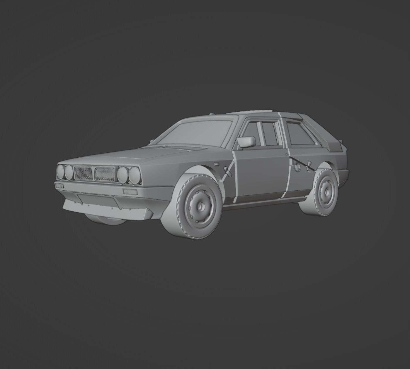 HOT WHEELS STYLED Lancia Delta S4 Stradale   DIECAST 3D print model_1