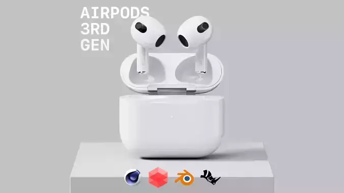 Apple AirPods - 3rd Generation - HQ 3D Model 3D model