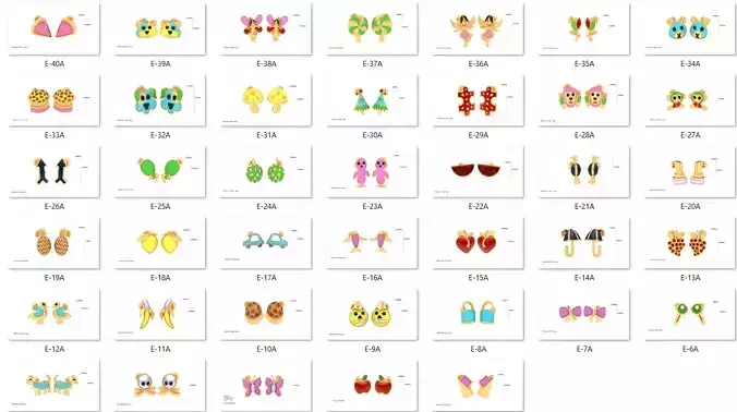 40 Kids Earrings Pack
