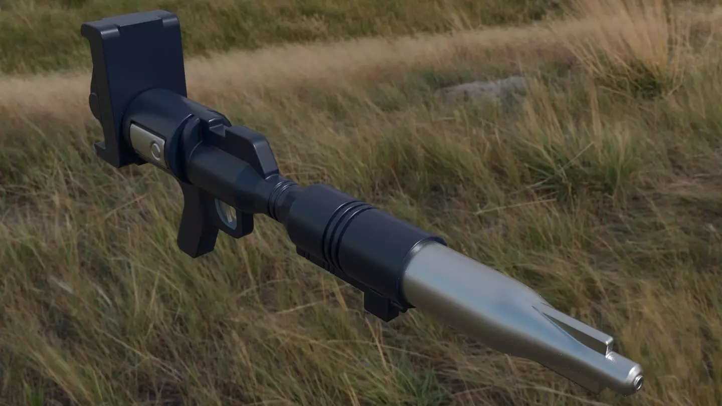 Optimus Prime G1 Gun Low-poly 3D model