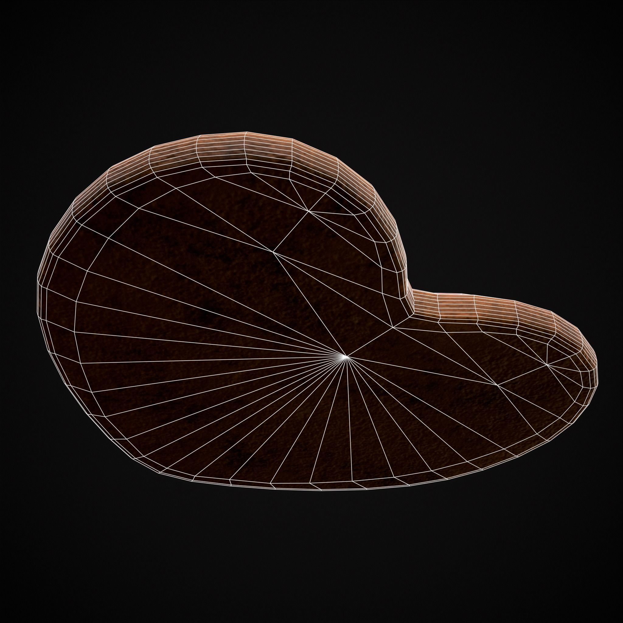 Valentines Love Icing Cookie Low-poly 3D model_24