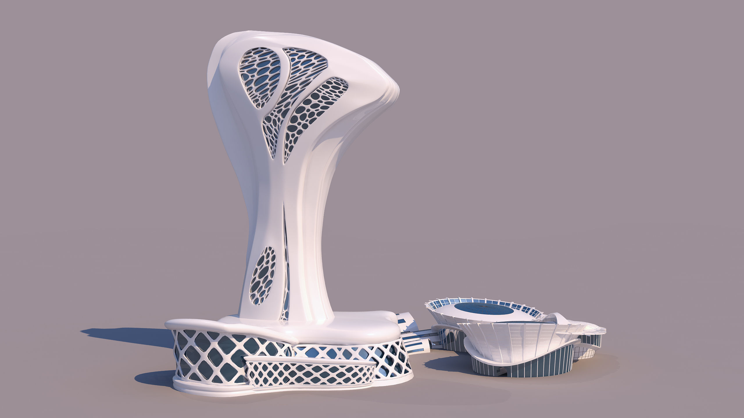 0113 - Organic Skyscraper 3D model_4